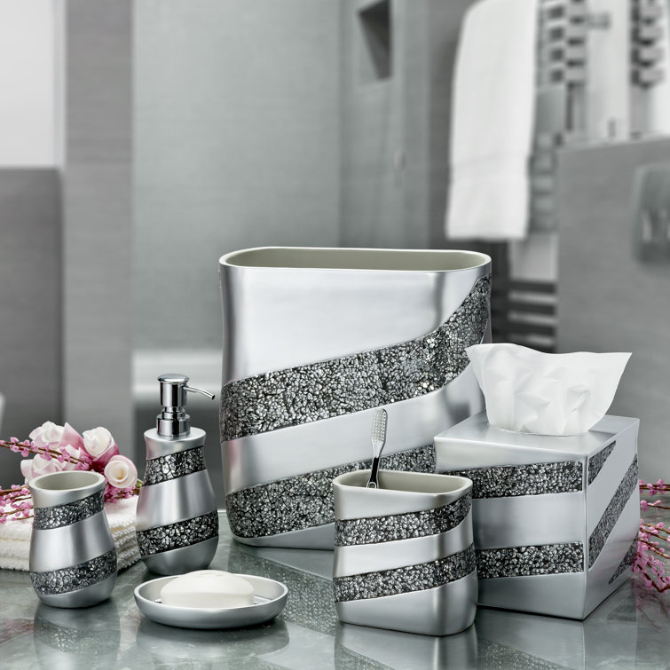 Mirror Mosaic Bathroom Accessories Rispa